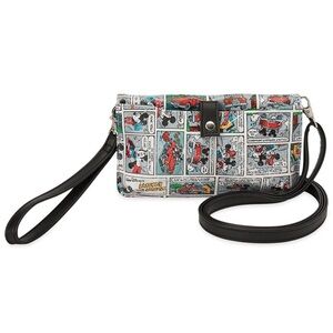 NWT. Disney Wallet crossbody wristlet Mickey Mouse Comic Strip style bag.